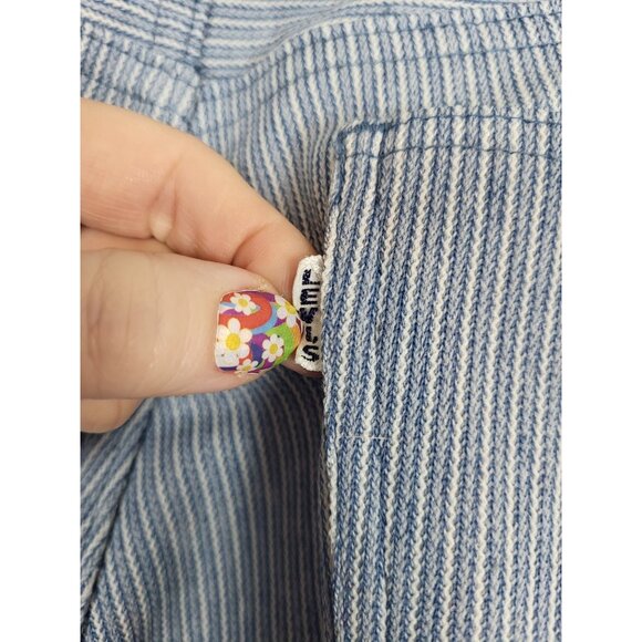 Vintage Levi's Gentleman's Jeans Men's Flare Pants Pinstripe Stripe 70's 32 x 29 - Picture 3 of 8